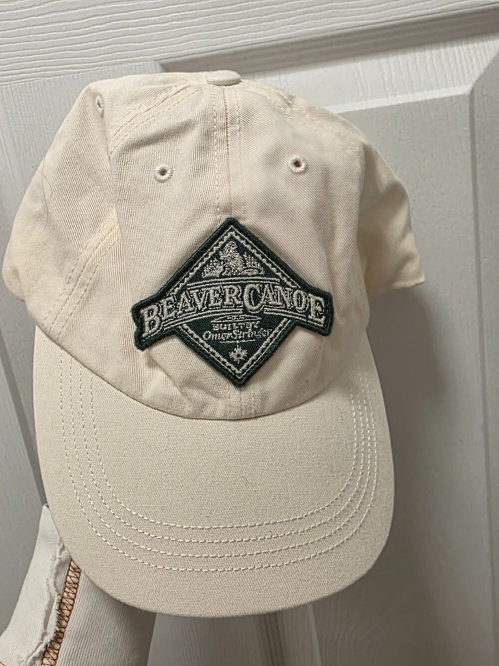 Roots Beaver Canoe Baseball Cap - Off-white